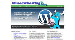 Desktop Screenshot of bluecowhosting.com